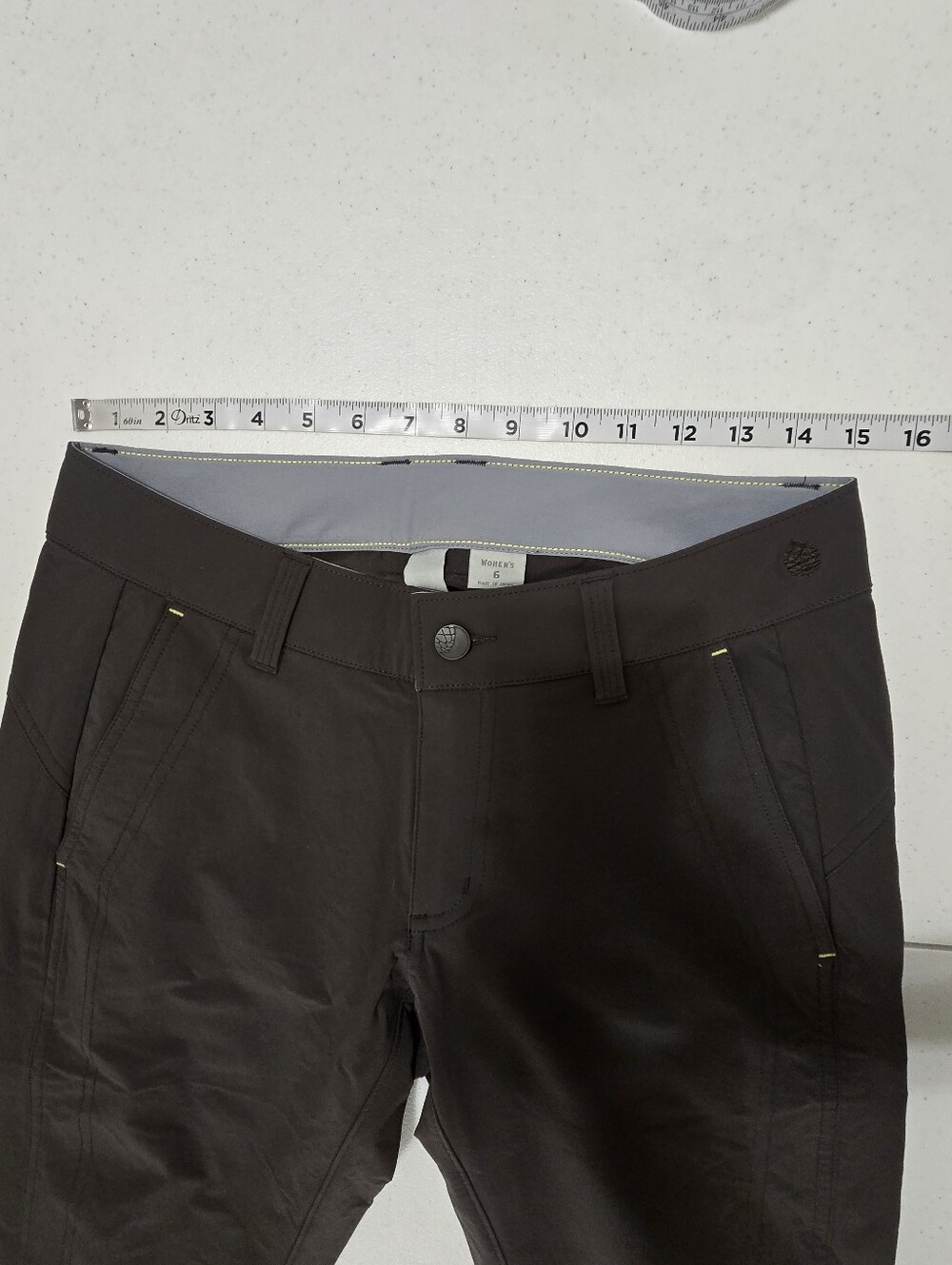 Stio Charcoal Gray Straight Leg Low Rise Hiking Pants Women's 6 Outdoor - Picture 3 of 13
